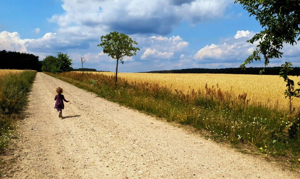 Girl running
